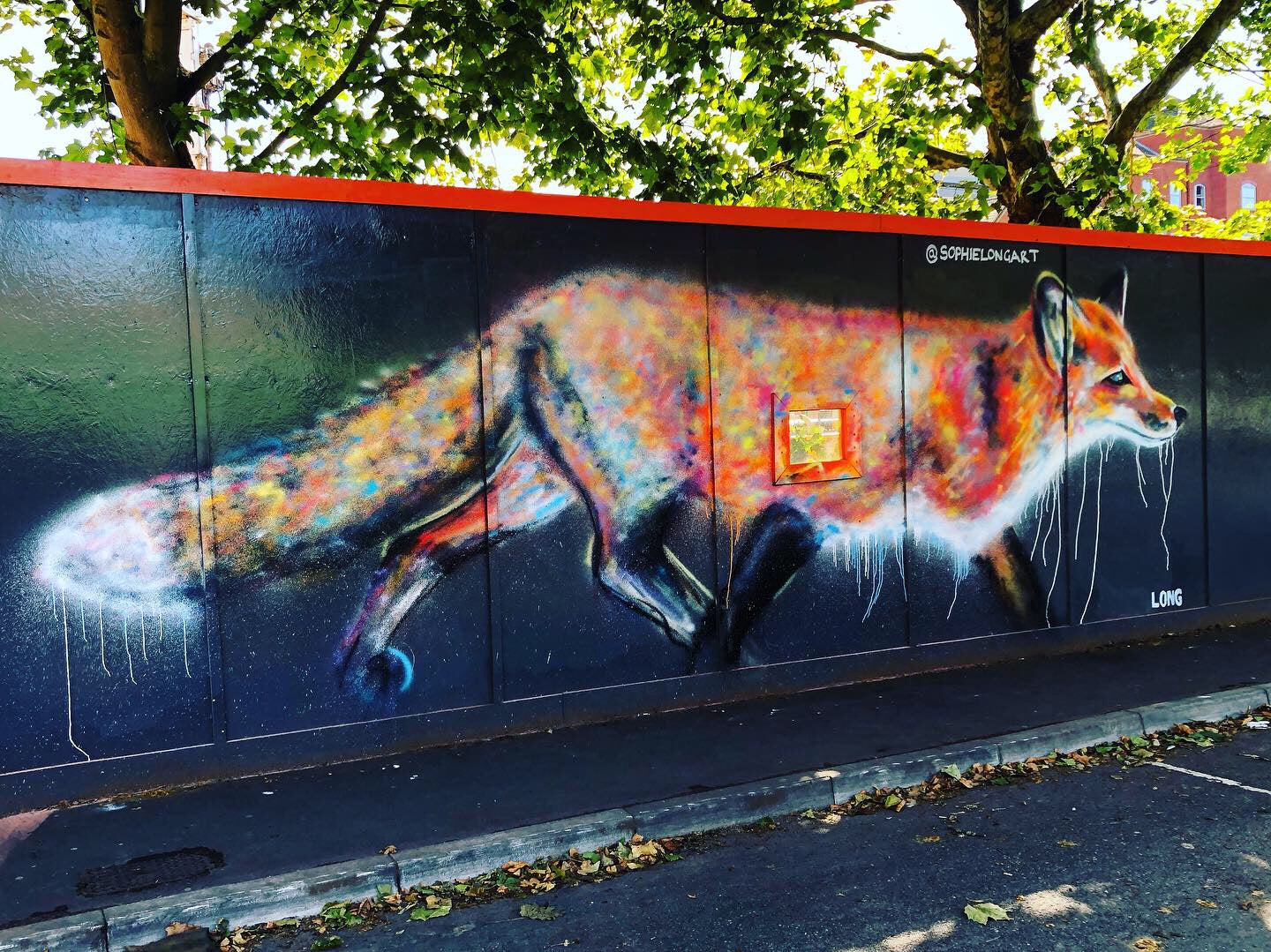 FOX MURAL - Castle Park, Bristol