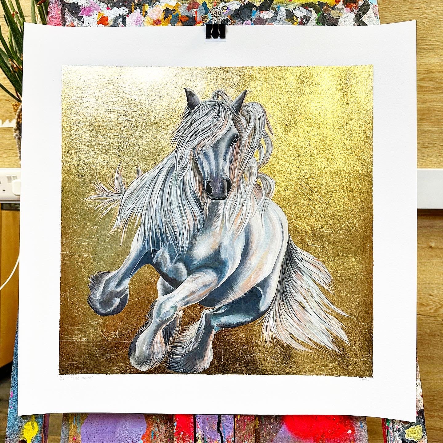 Special Limited Edition Gold Leafed Giclée PRINT – GYPSPY VANNER