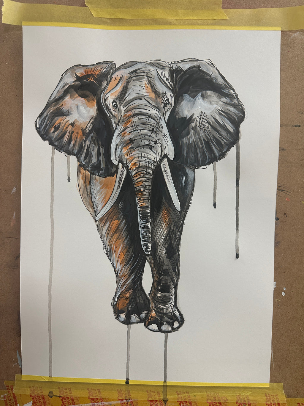 ELEPHANT COMMISSION SKETCH