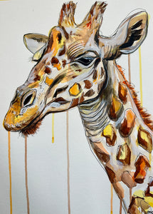 REGAL GIRAFFE ORIGINAL SKETCH