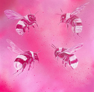 Limited Edition UPFEST 24 PINK BEES Giclee Print