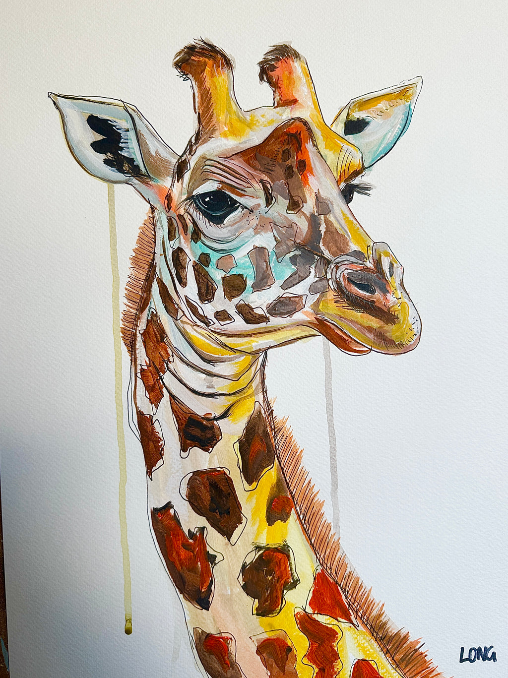 GIRAFFE ORIGINAL SKETCH