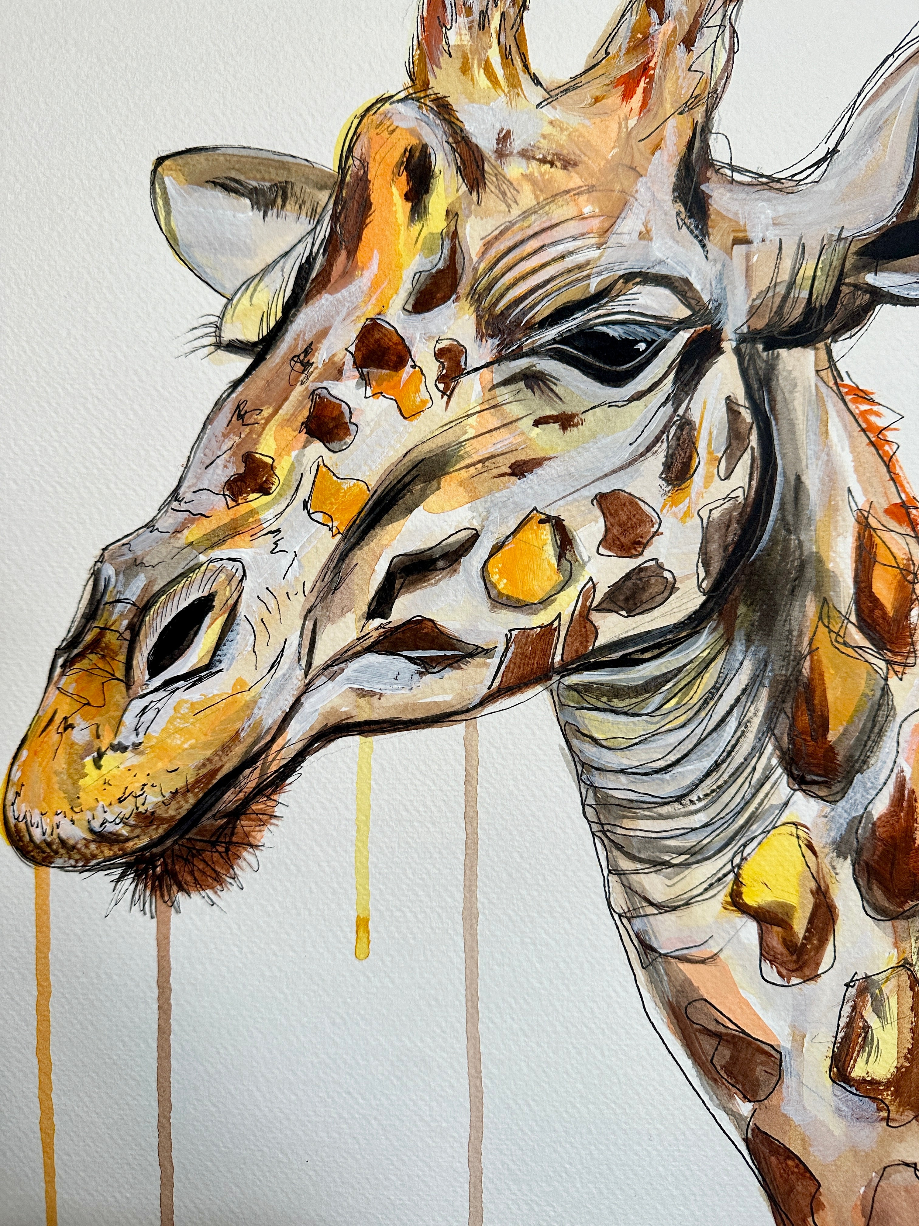 REGAL GIRAFFE ORIGINAL SKETCH