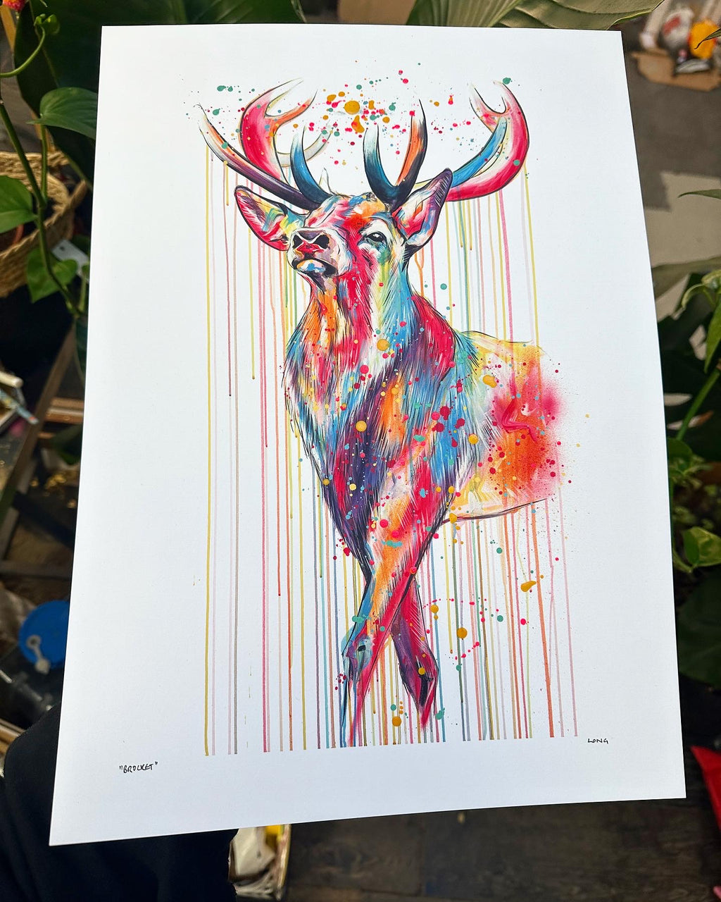 BROCKET PRINT - Handfinished