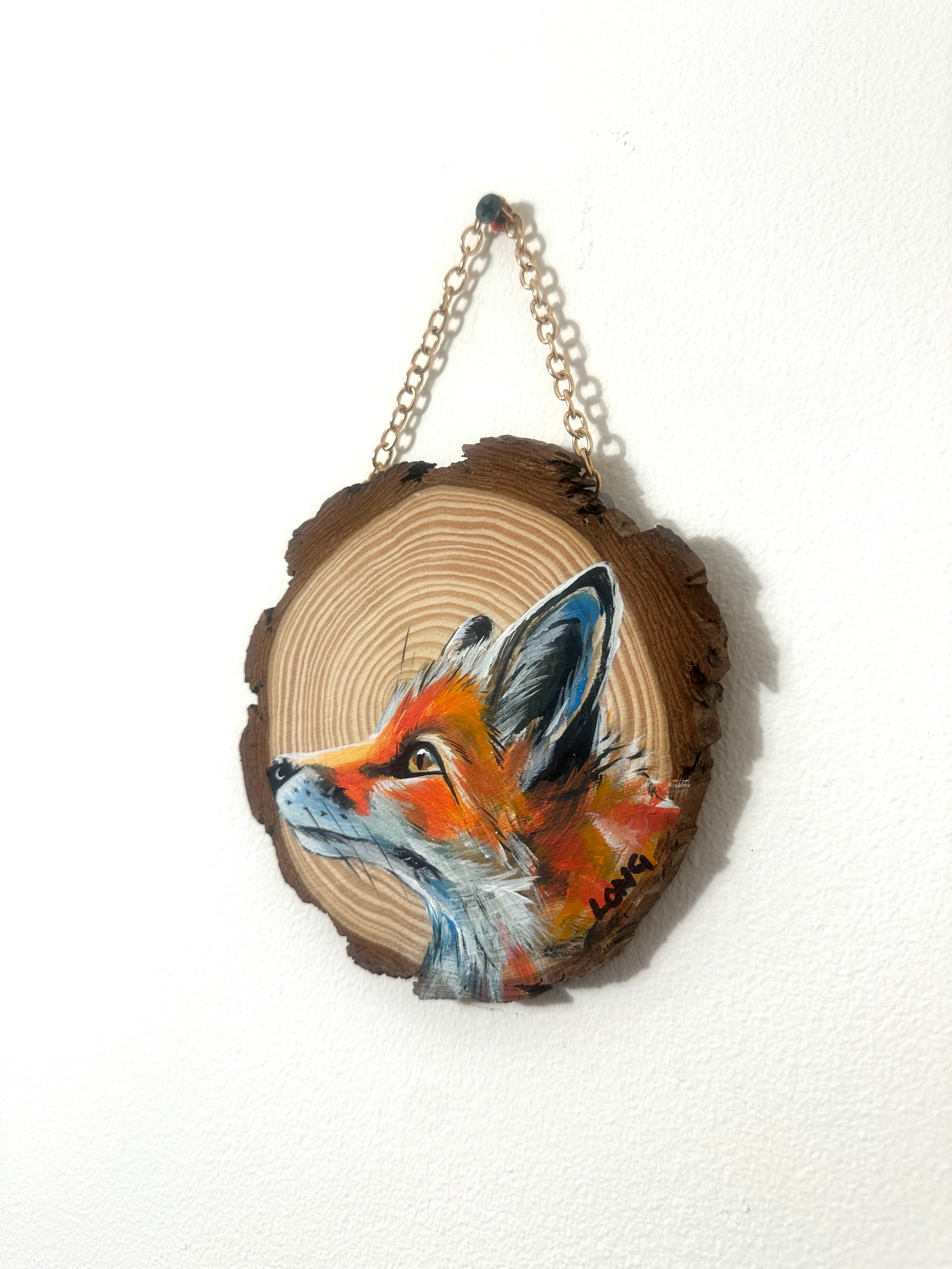 FOX WOOD SLICE