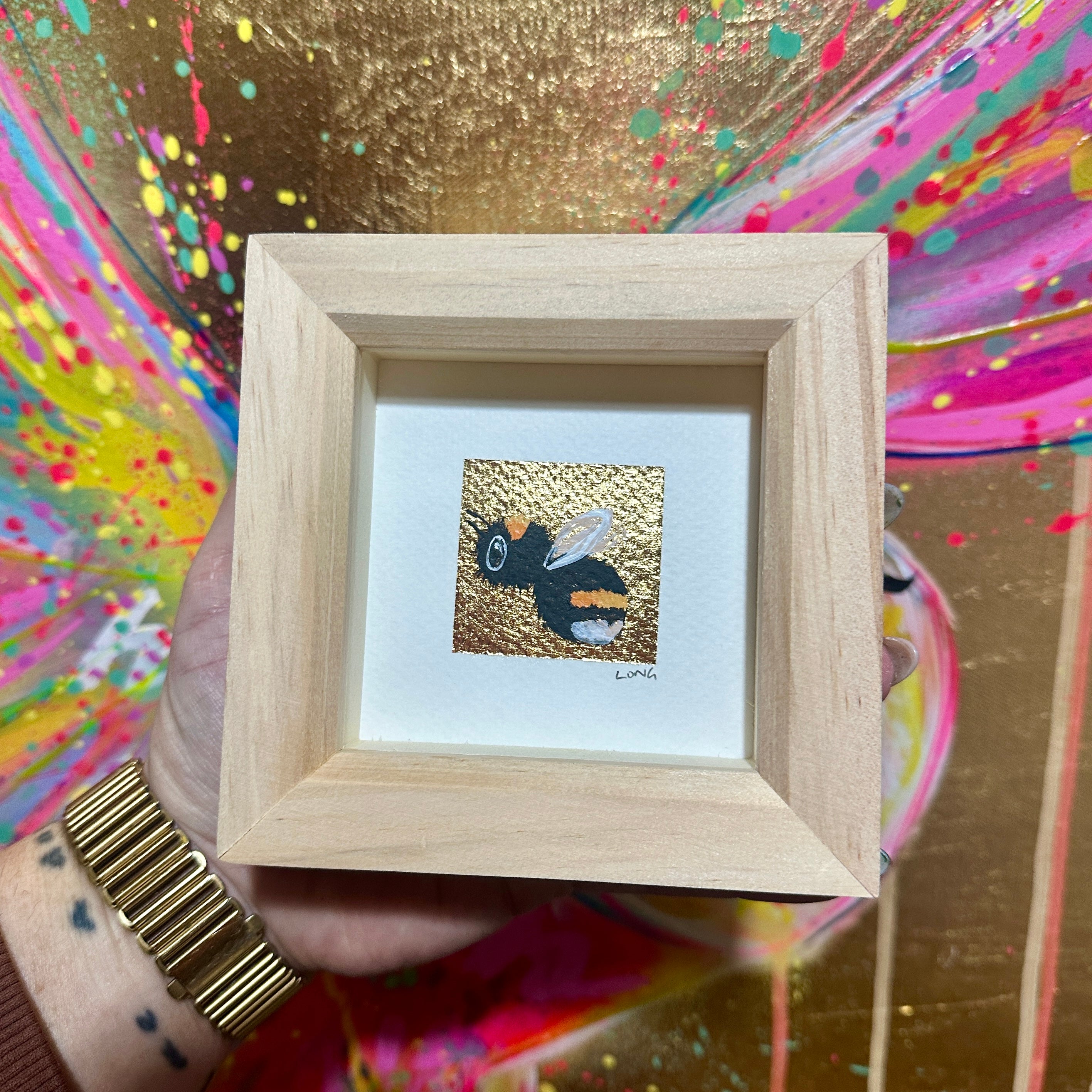 23CT GOLD LEAF TINY BEE ORIGINAL 5