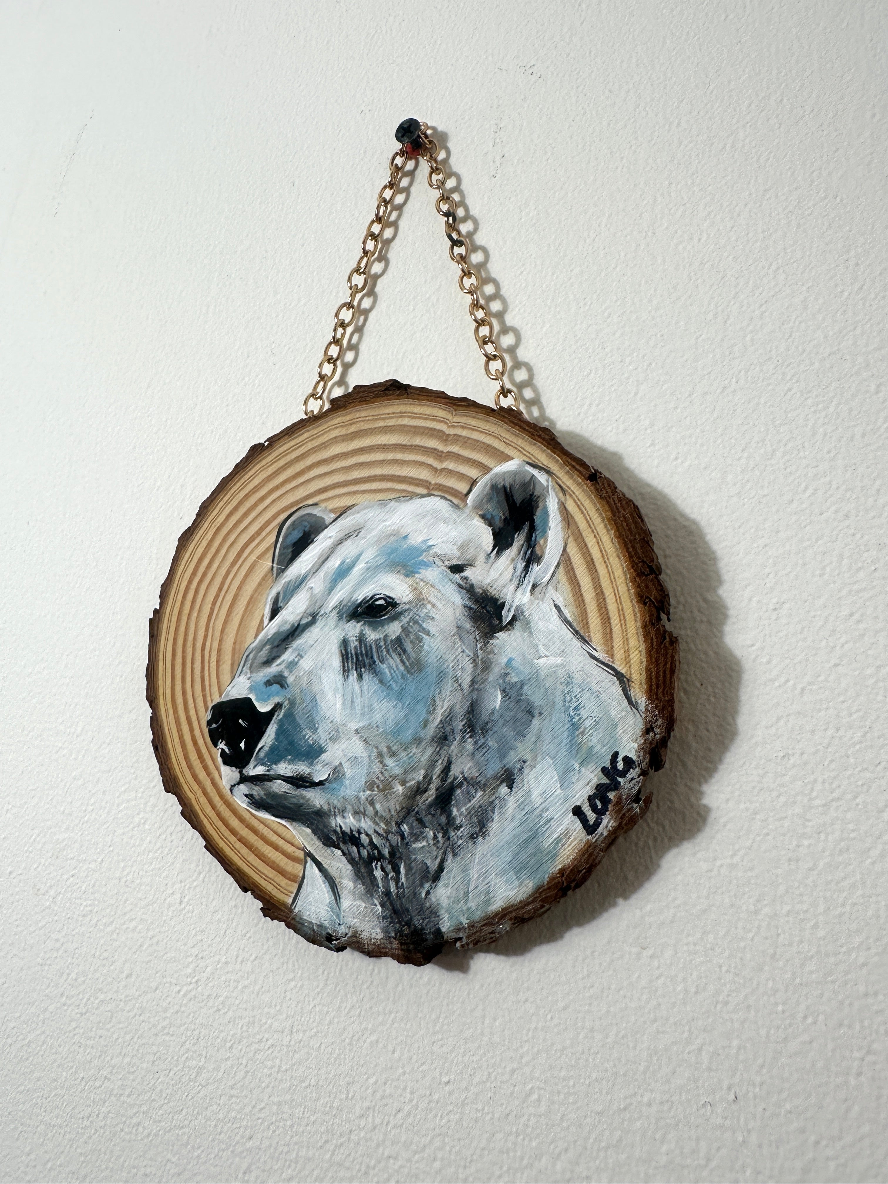 POLARBEAR WOOD SLICE