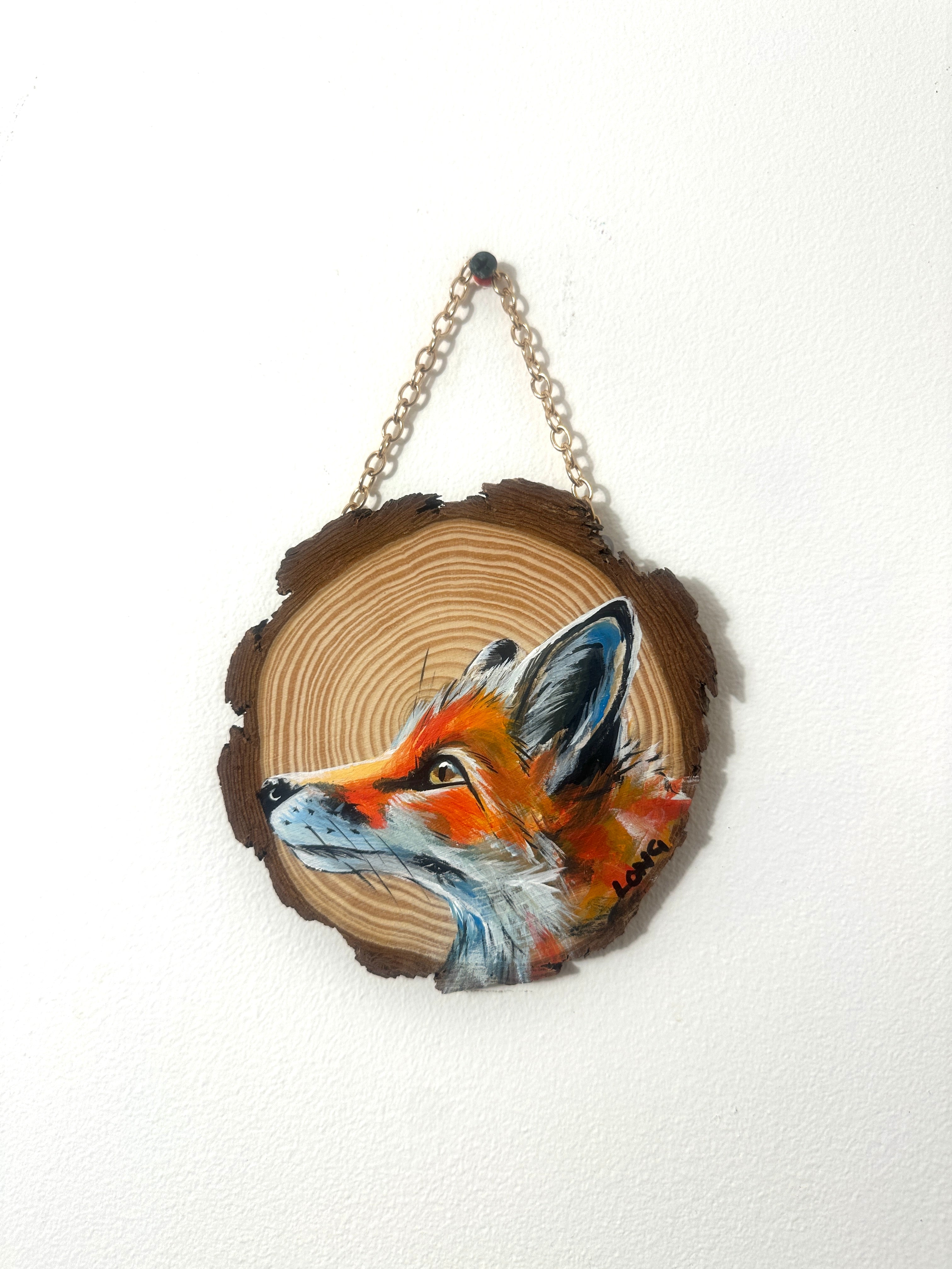 FOX WOOD SLICE