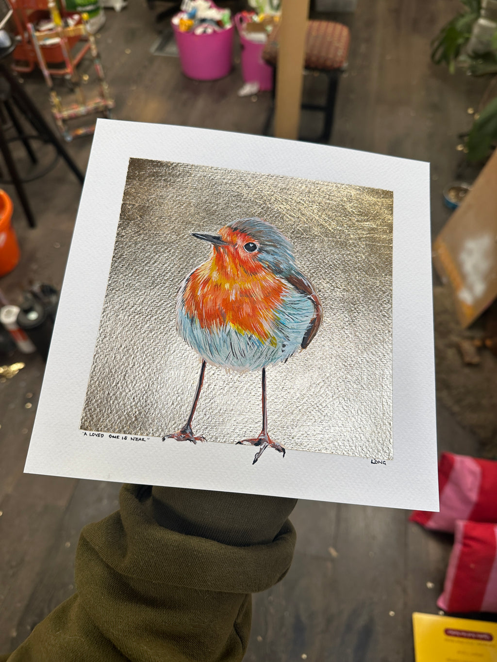 When A Loved One Is Near -  Gold Leaf