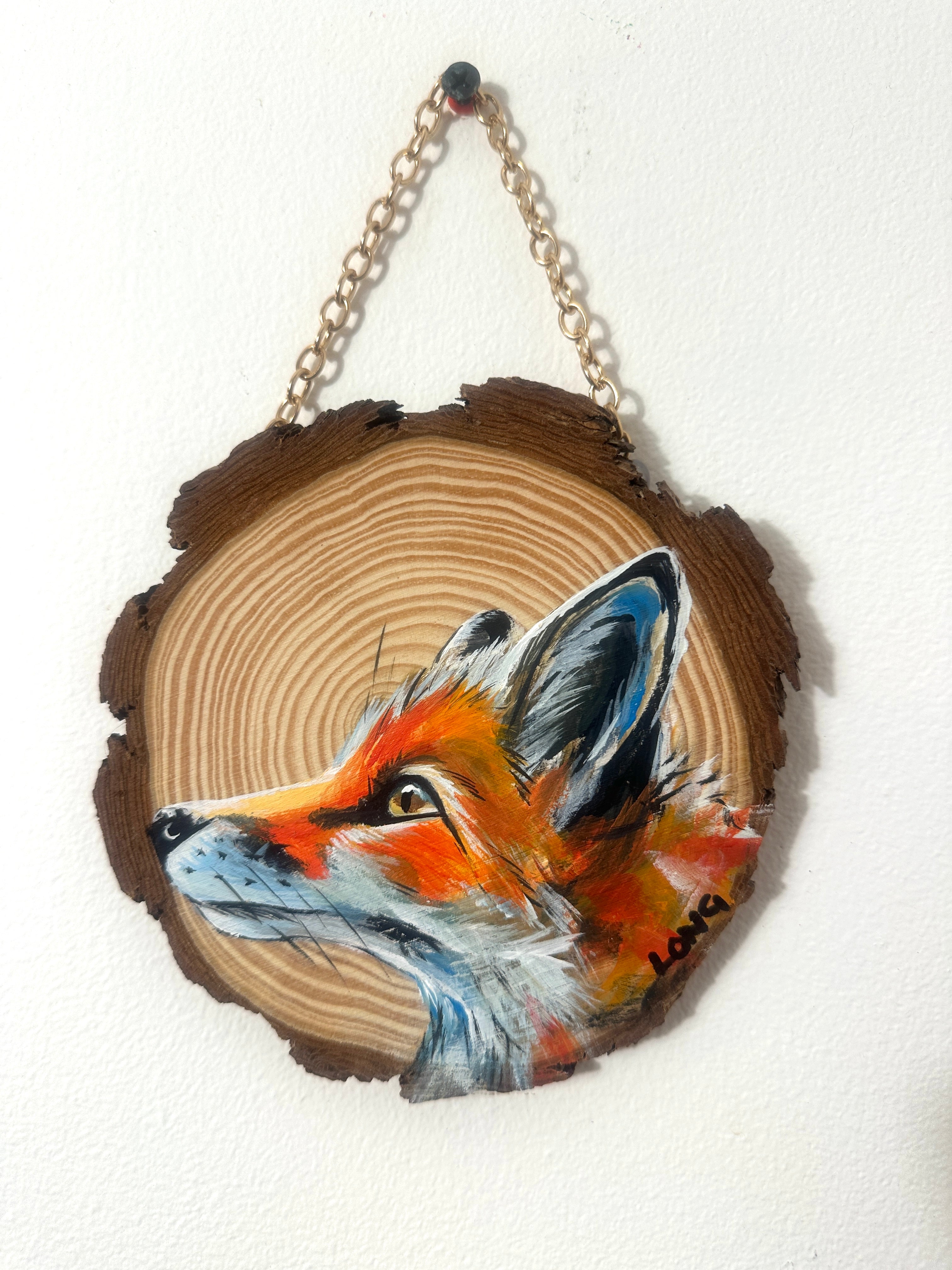 FOX WOOD SLICE