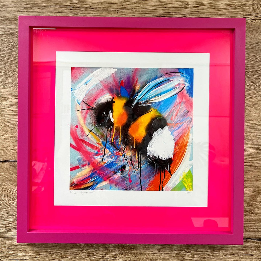 FRAMED Ltd Edition BUMBLING PRINT