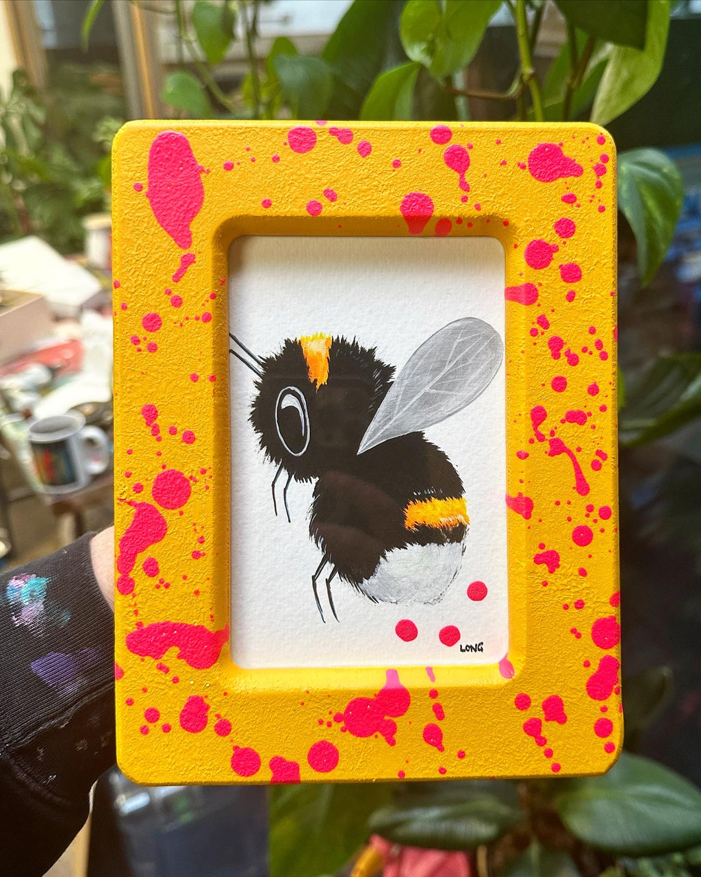 OLD STYLE MINI BEE PRINT - Yellow