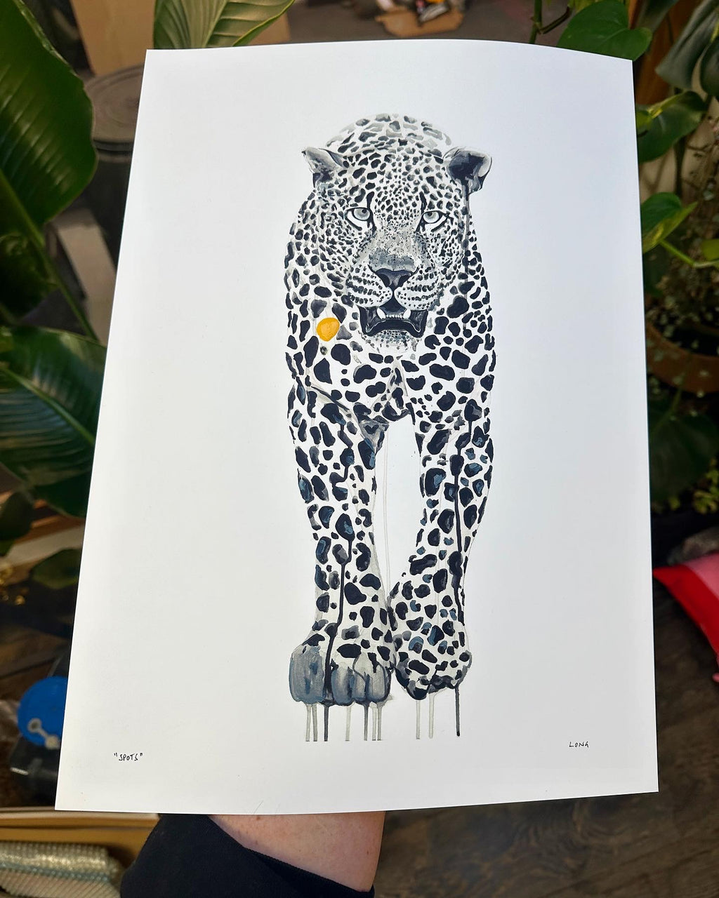 SPOTS PRINT - Handfinished