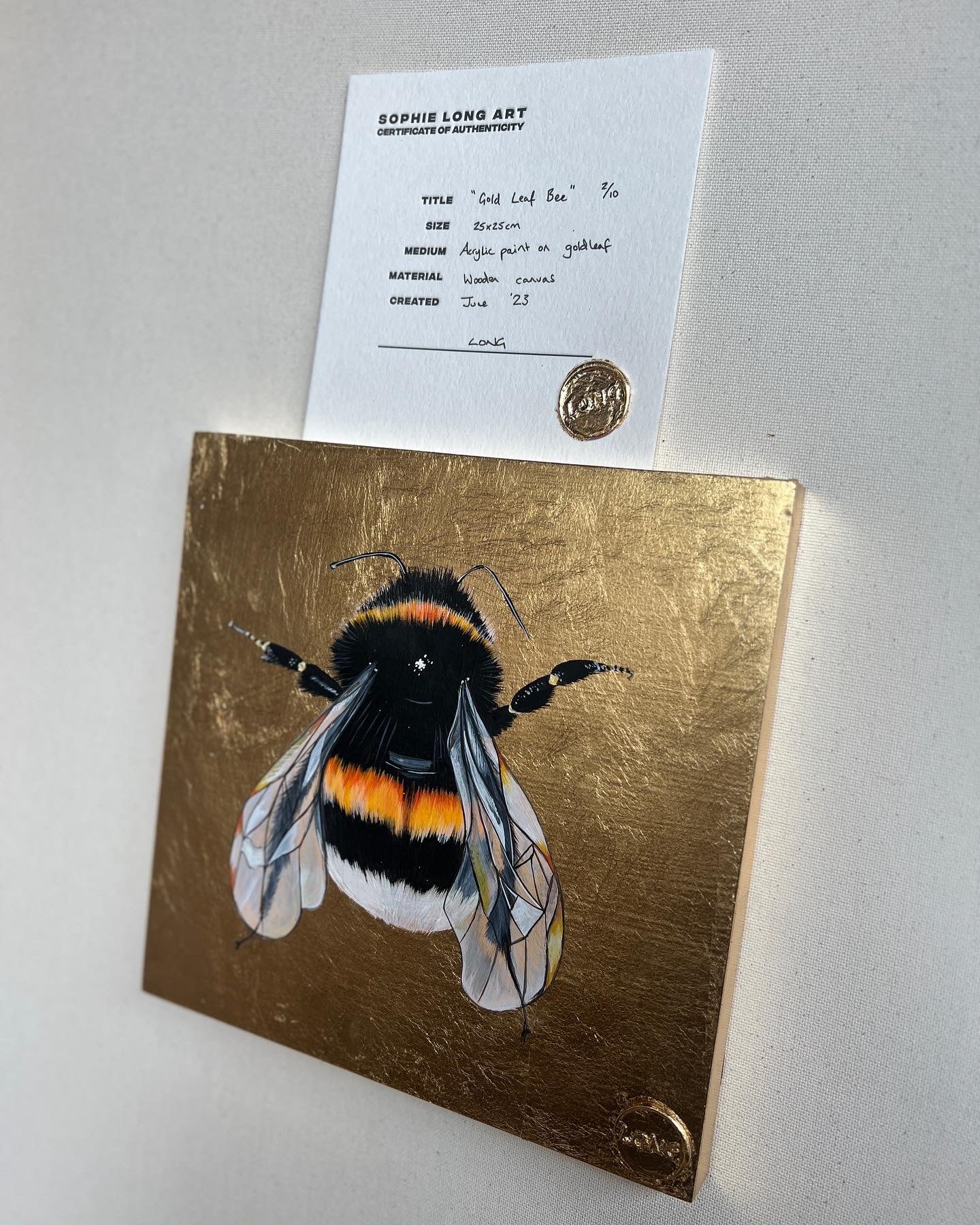 GOLD LEAF BEE 2/10