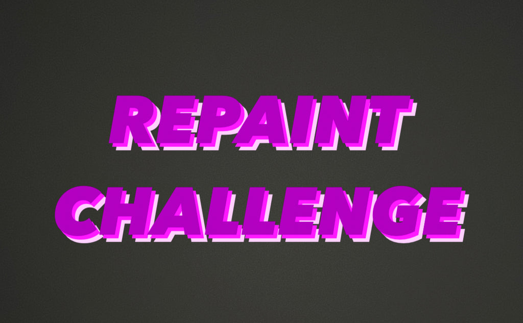 CHALLENGE REPAINT - hedgehog / black cat yellow eyes