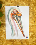 ROSÈ PELICAN ORIGINAL SKETCH