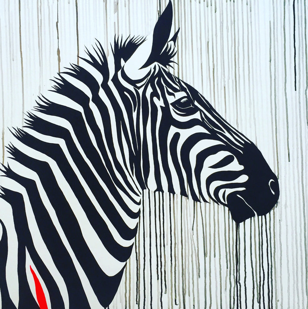 zebra horse sophie long art original sale 