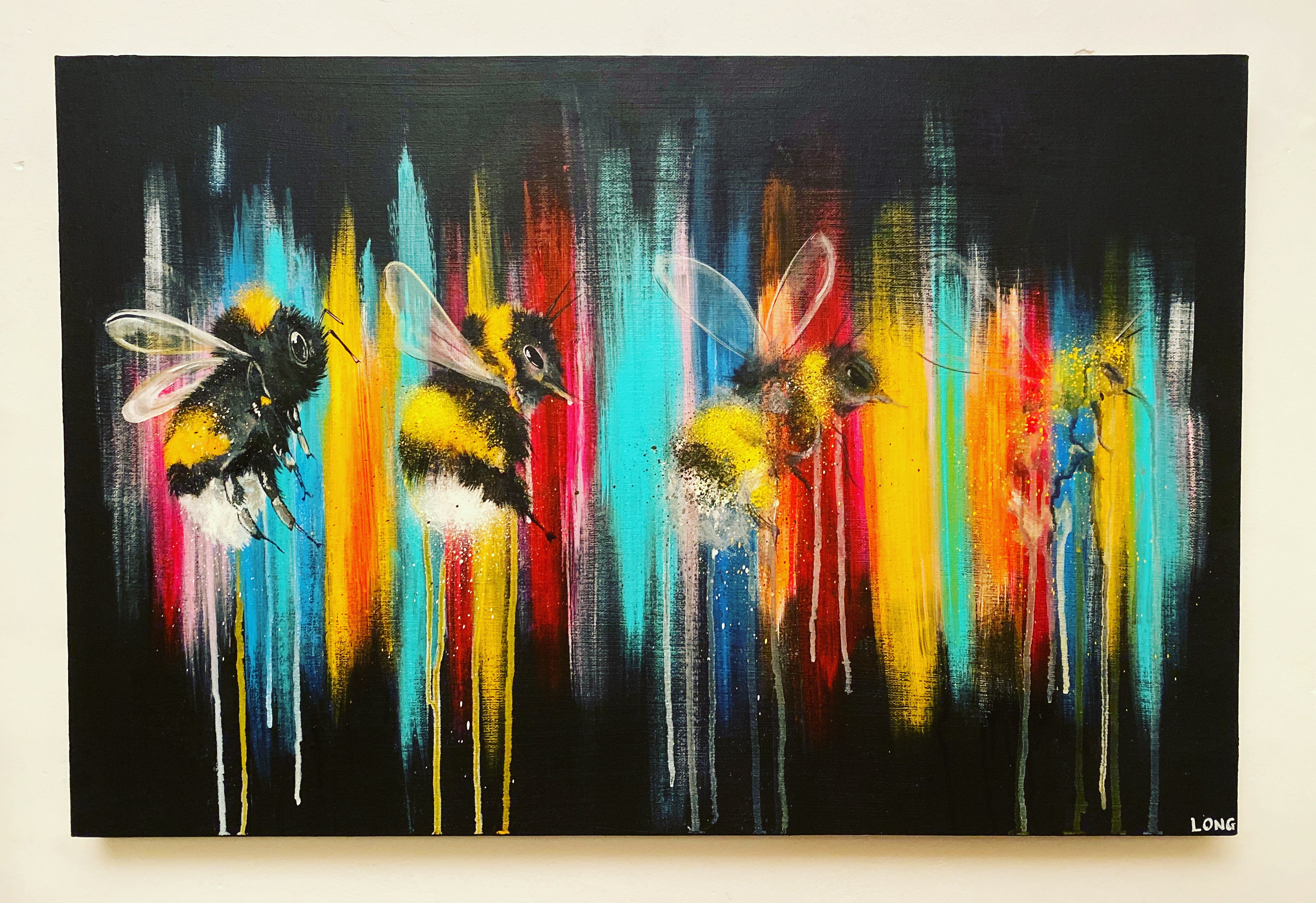 dying out in a world of colour sophie long art bees 