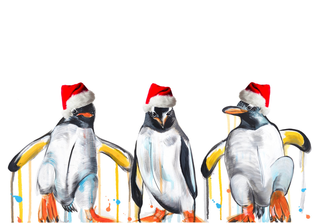 PENGUINS CHRISTMAS GREETINGS CARD PACK