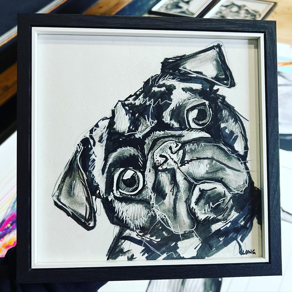 FRAMED PUG STUDY