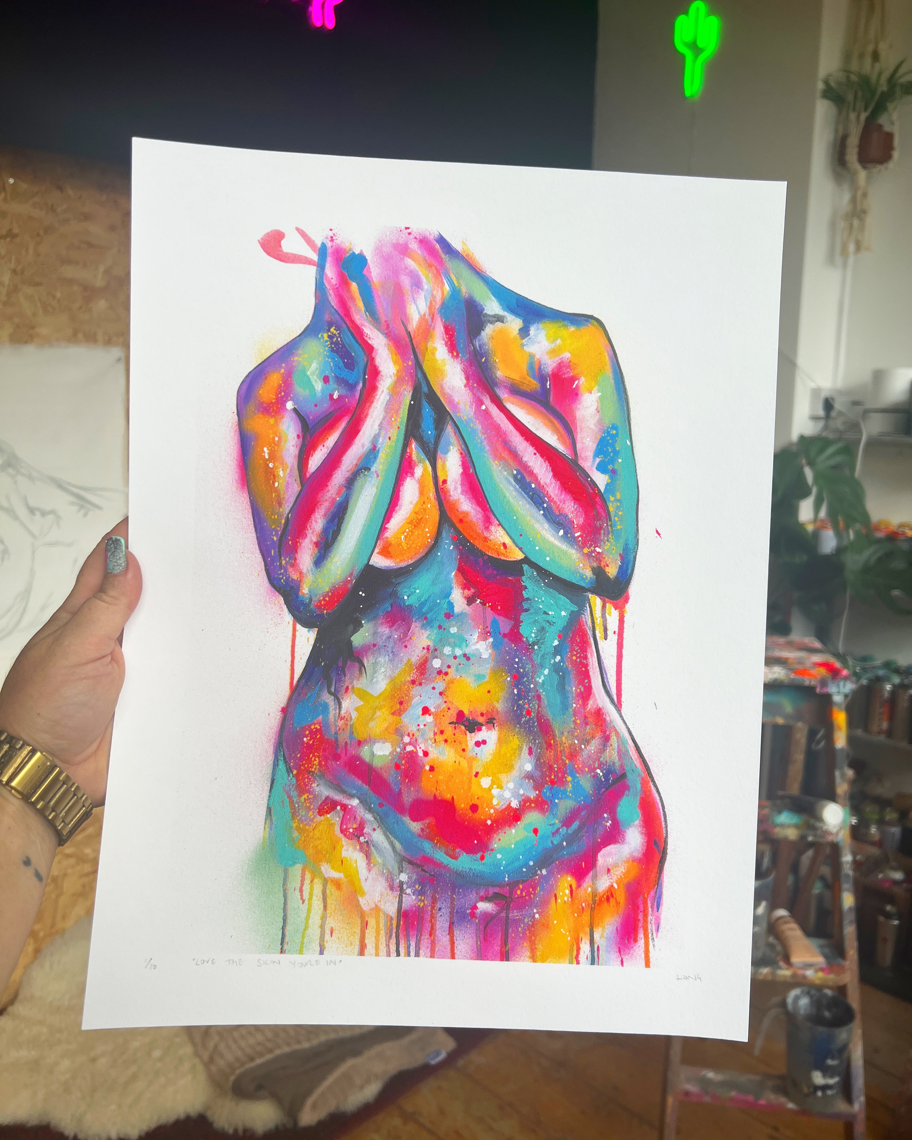 Limited Edition Giclée PRINT – LOVE THE SKIN YOU’RE IN