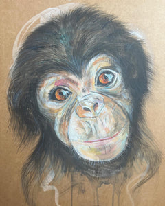 CHIMP PAINT SKETCH ORIGINAL