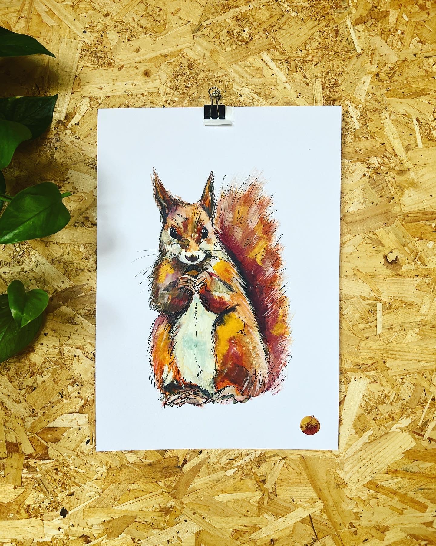 SQUIRREL ORIGINAL SKETCH