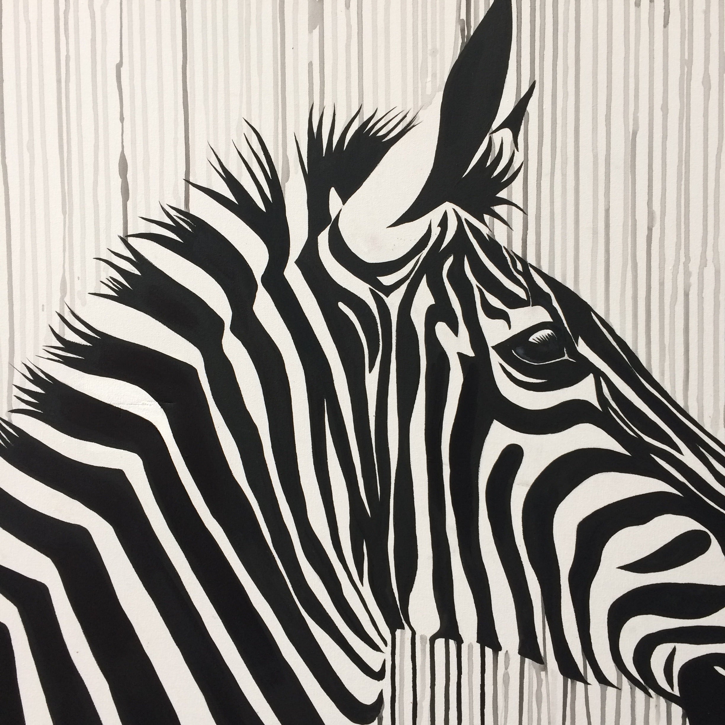 zebra horse sophie long art original sale 