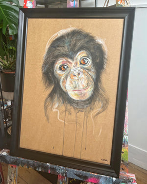 CHIMP PAINT SKETCH ORIGINAL