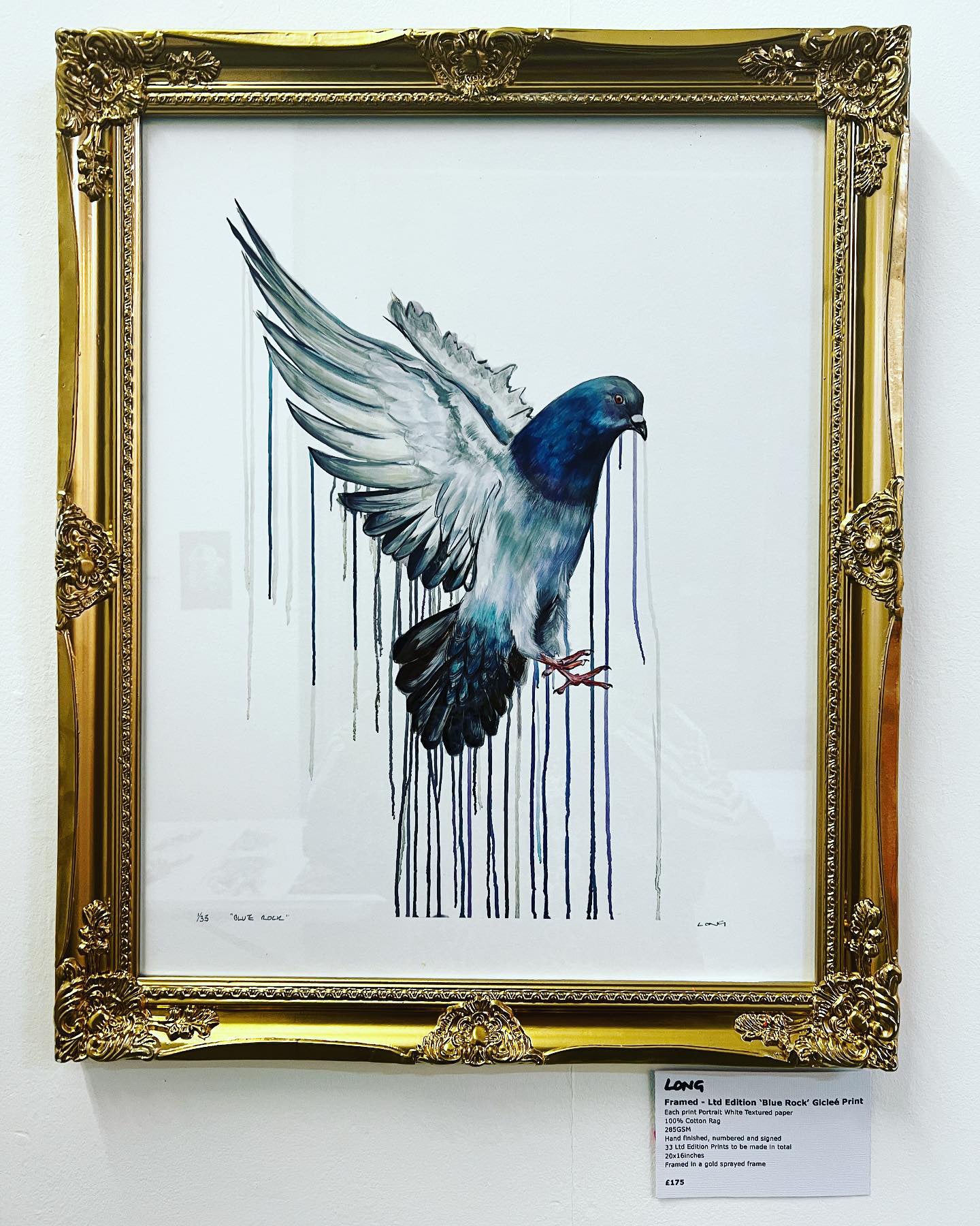 Limited Edition BLUE ROCK Giclee Print