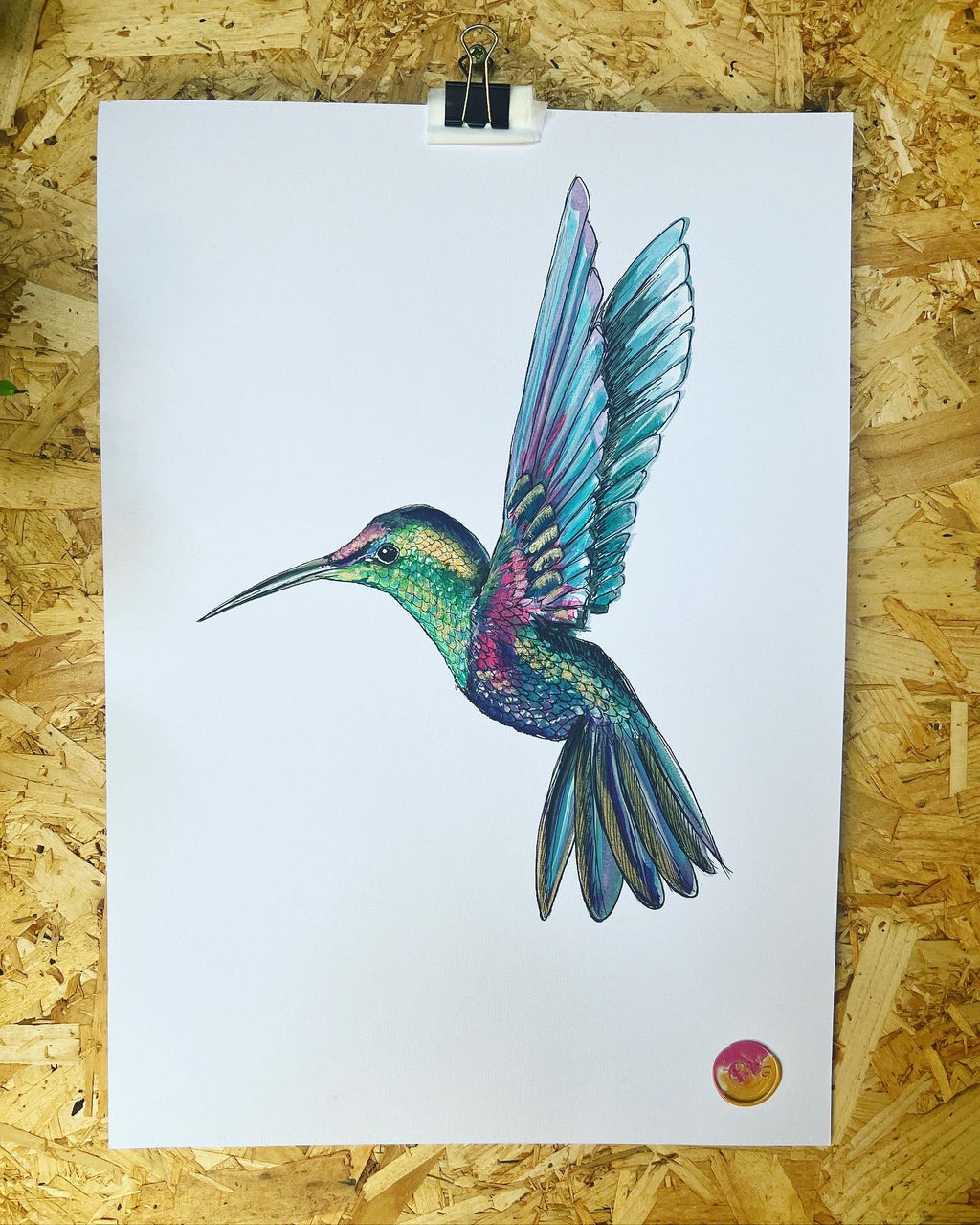 HUMMINGBIRD ORIGINAL SKETCH