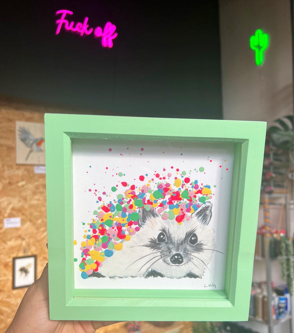 Little HEDGY in mint Frame ORIGINAL