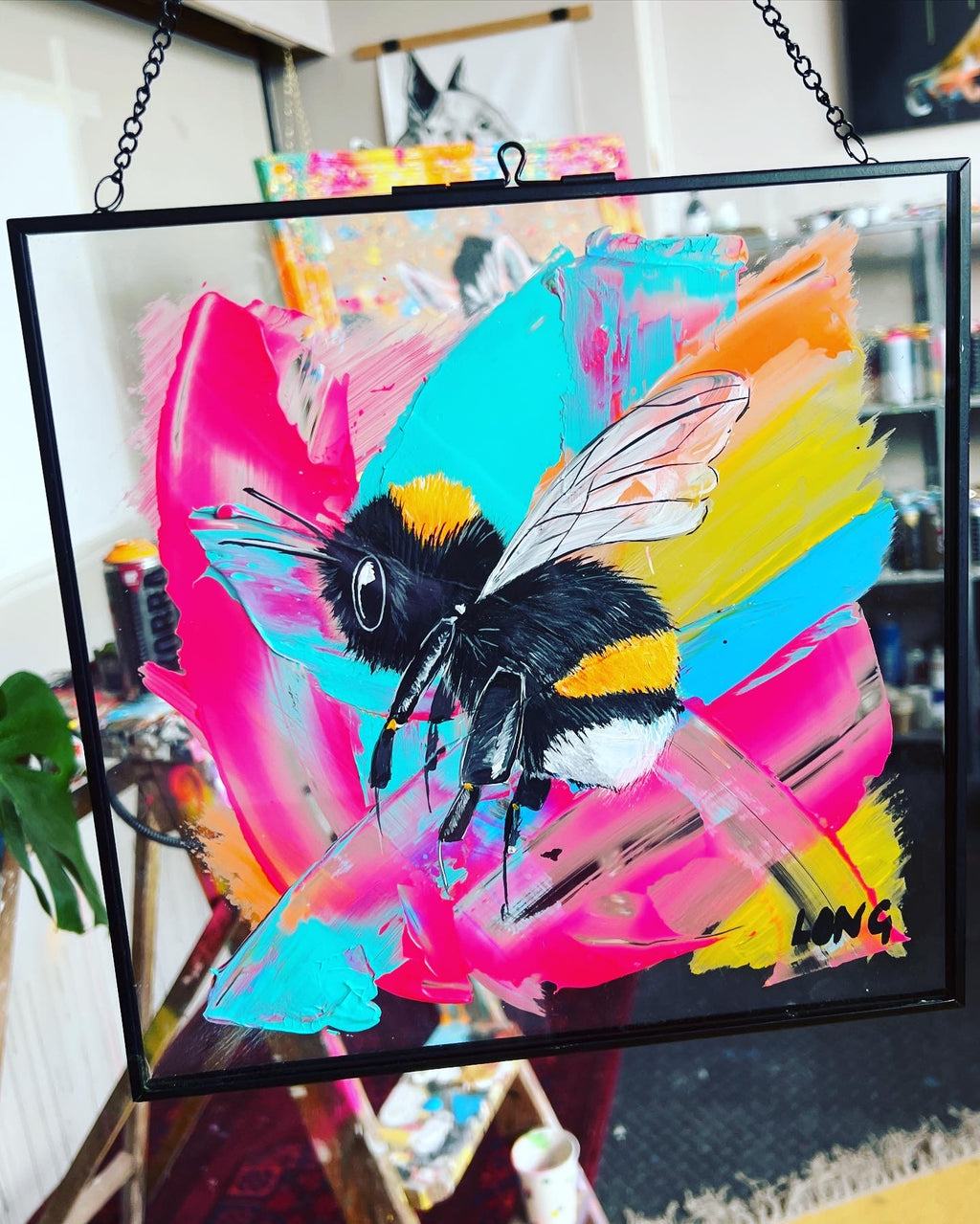 BUMBLING on Glass ORIGINAL