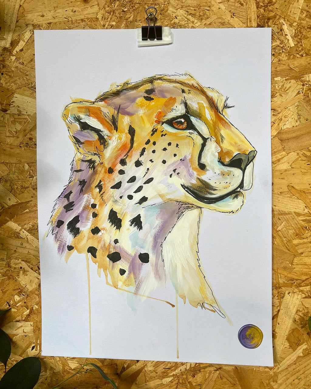 CHEETAH ORIGINAL SKETCH