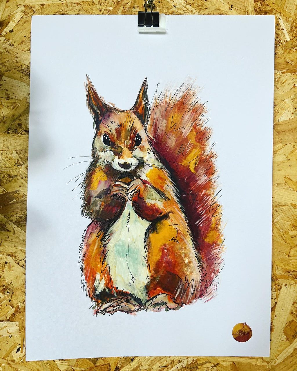 SQUIRREL ORIGINAL SKETCH