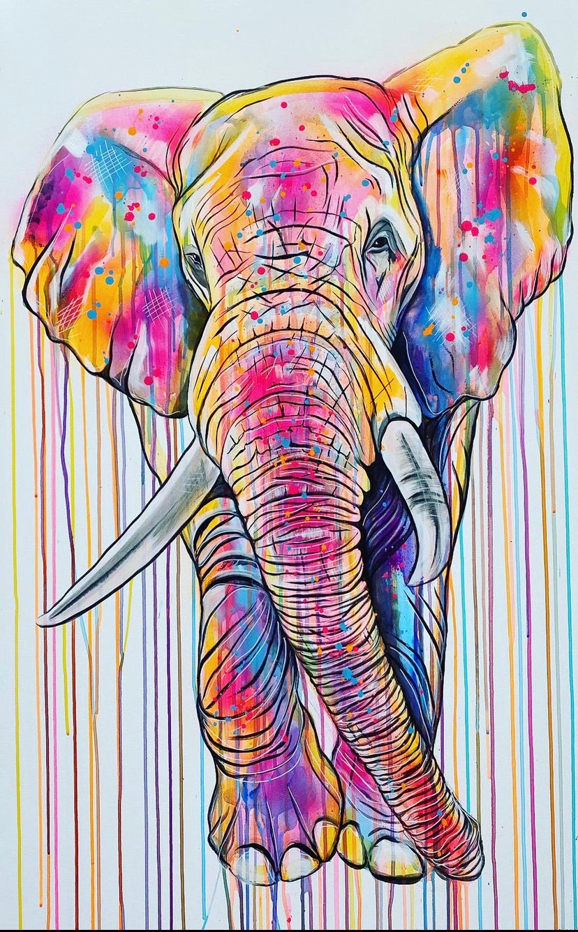 Limited Edition Giclée PRINT – THE ELEPHANT IN THE ROOM – Sophie Long