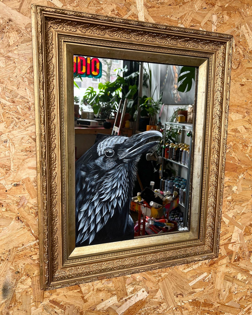 GOTHIC BROTHER on Antique MIRROR ORIGINAL