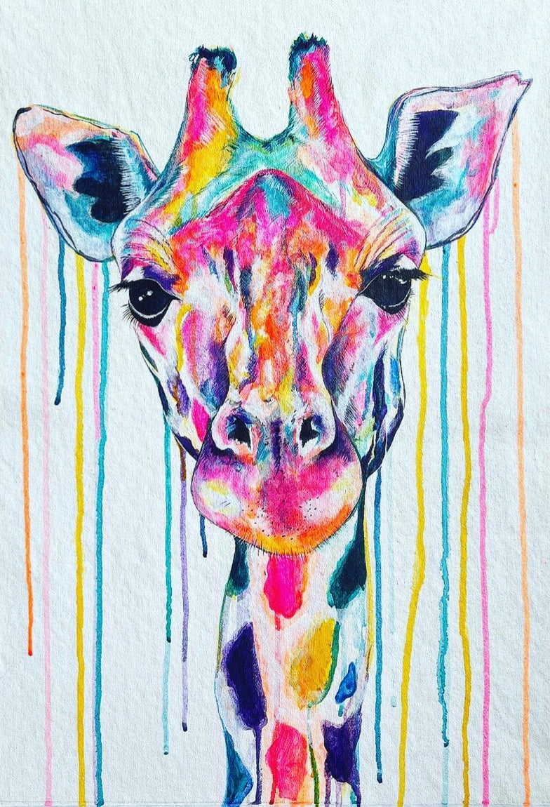 Limited Edition Giclée PRINT – ARE YOU HAVING A GIRAFFE