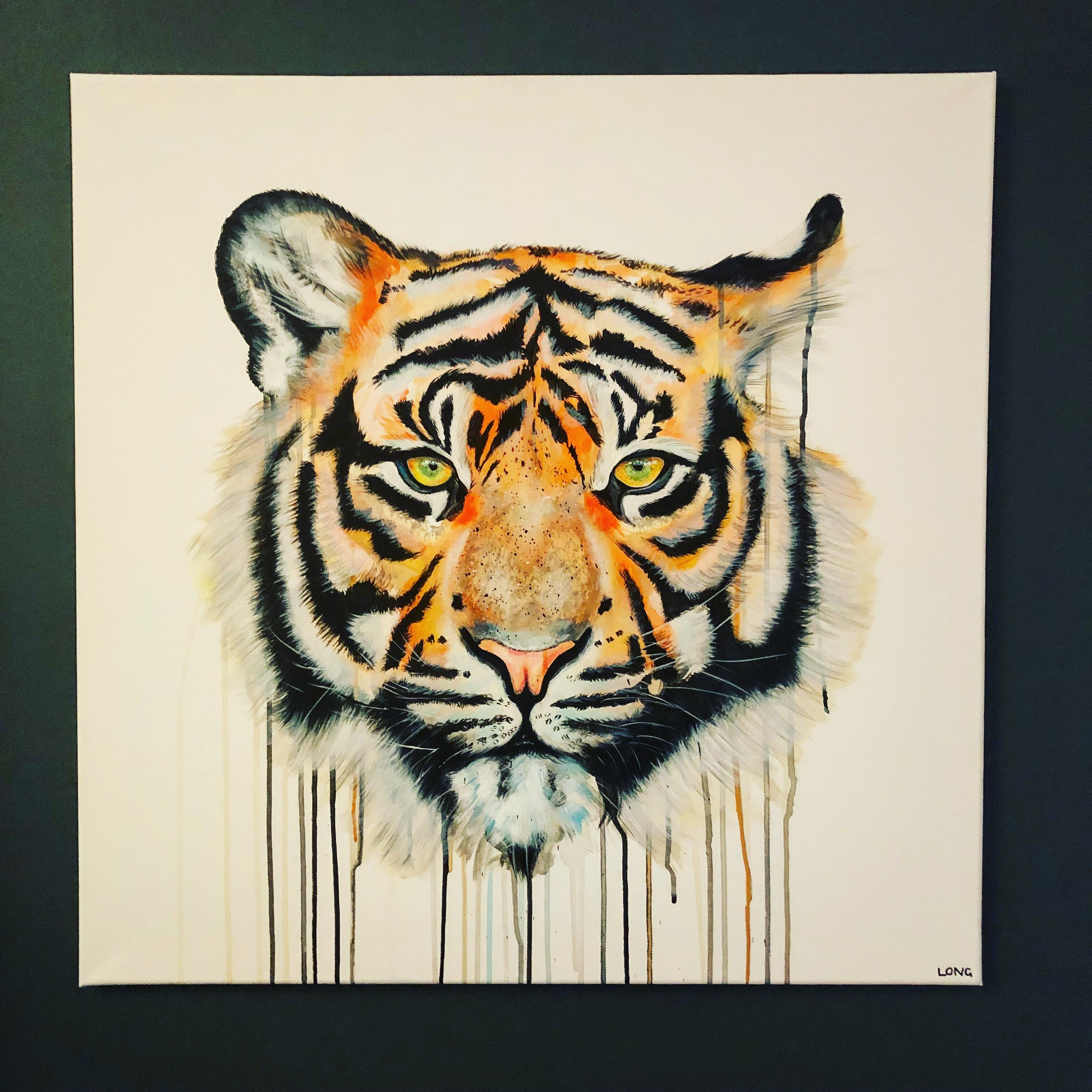 tiger eye painting sophie long art